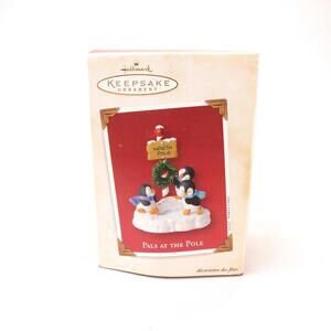 Hallmark Keepsake Ornament Motion Clip-On Pals at the Pole QXG8827 Vintage 2003